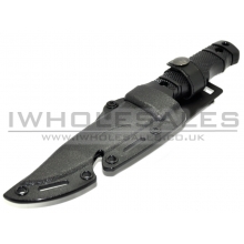 Rubber Knife with Hard Holster (Black)