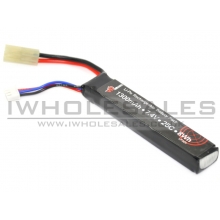 7.4V 1300mAh 25C+ Continuous Discharge Lipo (101mm long) (Mini-Tamiya) Battery