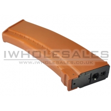 Battleaxe - AK Hi-Cap - 480 Round Magazine - Marui RECOIL AEG (Orange - B37)
