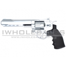 Huntex 6.0" Co2 Revolver (4.5mm - Silver - Black)