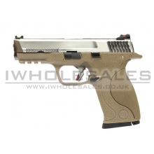 WE Custom Big Bird Tan (Silver Slide and Silver Barrel)