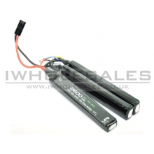 WE Battery 2600mAh Lipo 11.1V 20C Nun-Chuck (2x3) (3 Way Split)