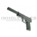 Double Eagle M23 Spring Pistol with Silencer (Black)