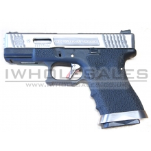 WE Custom Pistol BK (Silver Slide and Silver Barrell)
