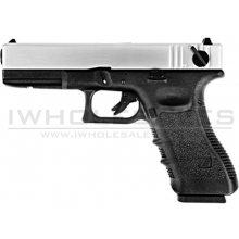 WE 18 Series Pistol Silver (Full Metal) GBBP