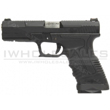 WE GP1799 GBB Pistol (T5 - Black - Silver Barrel - Metal Slide)