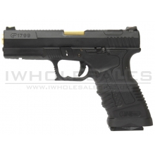 WE GP1799 GBB Pistol (T5 - Black - Gold Barrel - Metal Slide)