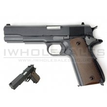 WE - 1911 Double Barrel Gas BB Pistol (Ful Metal - Black)