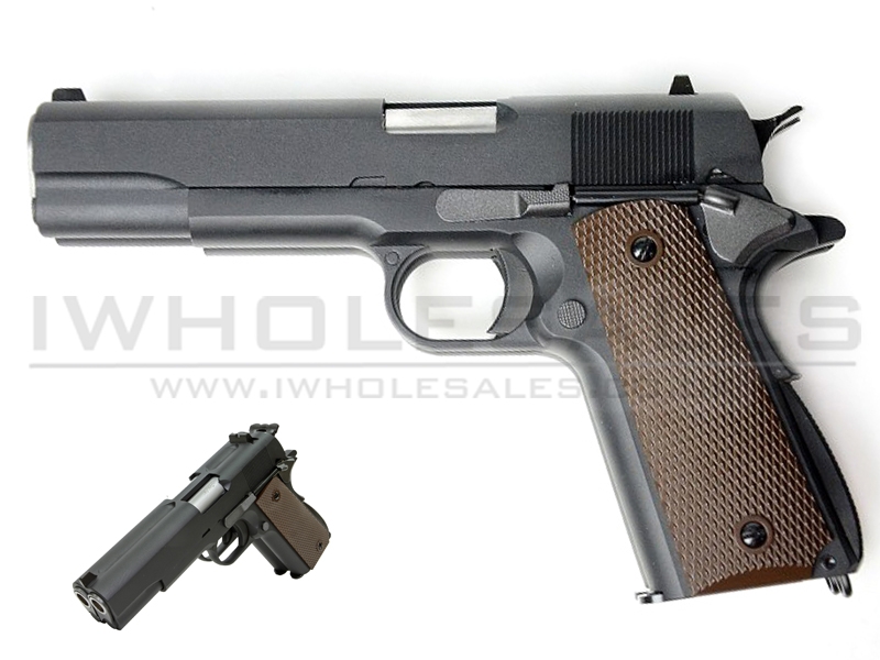 WE - 1911 Double Barrel Gas BB Pistol (Ful Metal - Black) WE - 1911 Double Barrel Gas BB Pistol (Ful Metal - Black)
