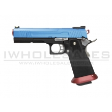 Armorer Works Custom Hi-Capa GBBP (Split Blue Slide - Red Barrel - AW-HX1005)