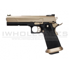 Armorer Works Custom Hi-Capa GBBP (Full FDE Slide - Black Frame - AW-HX1103)