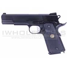 WE 1911 MEU Black Gas Blowback Pistol (Full Metal)