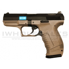 WE 'God of War' GBB Pistol (Black Metal Side - Tan Body)