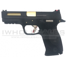 WE Custom Big Bird Black (Black Slide and Gold Barrel - Cut Slide)