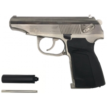WE Baikal 'Makarov' 654K with Silencer (Collector Edition - Silver)