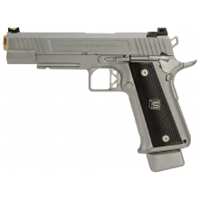 Salient Arms International by EMG 2011 DS 5.1 Gas Pistol (Gold Barrel - Silver - 5.1)