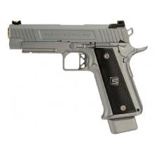 Salient Arms International by EMG 2011 DS 4.3 Gas Pistol (Gold Barrel - Silver - 4.3)
