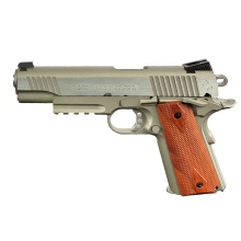 Colt 1911 (Rail) Co2 Blowback Pistol (Silver - Cybergun - 180530)