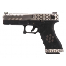 Armorer Works Custom Hex Cut GBB (AW-VX0200 - Silver)