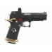 Armorer Works Custom Hi-Capa GBBP with Reflex Sight (Full Black Slide - Black Frame - Gold Barrel - AW-HX2601) Armorer Works Custom Hi-Capa GBBP with Reflex Sight (Full Black Slide - Black Frame - Gold Barrel - AW-HX2601)