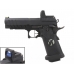 Armorer Works Custom Black Ace Hi-Capa GBBP with Reflex Sight (Full Black Slide - Black Frame - Black Barrel - AW-HX2602)
