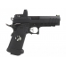 Armorer Works Custom Black Ace Hi-Capa GBBP with Reflex Sight (Full Black Slide - Black Frame - Black Barrel - AW-HX2602)