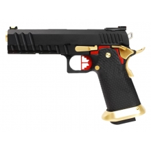 Armorer Works Custom Hi-Capa GBBP (Black Slide - Gold Barrel - Fully Auto. - AW-HX2032)