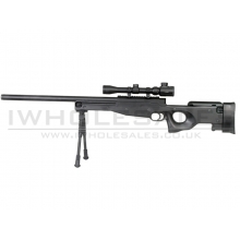 Double Eagle M59P L96 with Hunter Scope and Bipod (Black)