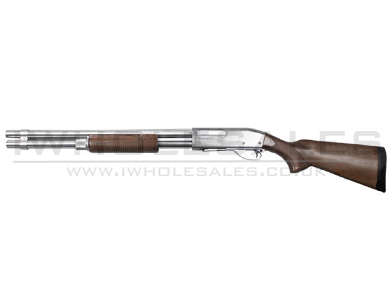 S&T ST870 STD Spring Shotgun (Full Metal - Silver - Limited Edition) S&T ST870 STD Spring Shotgun (Full Metal - Silver - Limited Edition)