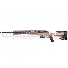 Ares MS700 TX System CNC Sniper Rifle Spring Powered with Rails (Black) (MSR-013)