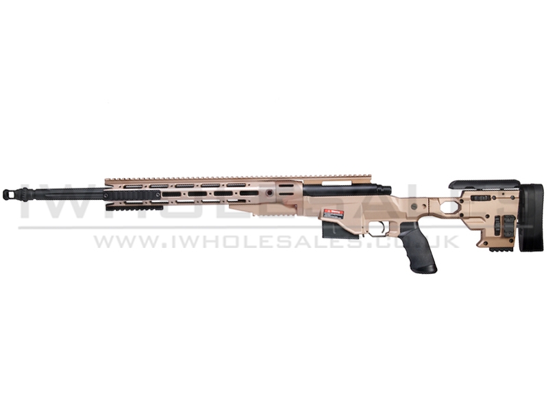 Ares MS700 TX System CNC Sniper Rifle Spring Powered with Rails (Black) (MSR-013) Ares MS700 TX System CNC Sniper Rifle Spring Powered with Rails (Black) (MSR-013)