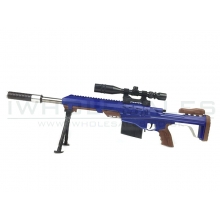 CCCP Custom Barrett with Mock Scope, Bipod and Silencer Spring Rifle (Blue - 2017A)