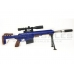 CCCP Custom Barrett with Mock Scope, Bipod and Silencer Spring Rifle (Blue - 2017A) CCCP Custom Barrett with Mock Scope, Bipod and Silencer Spring Rifle (Blue - 2017A)