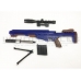 CCCP Custom Barrett with Mock Scope, Bipod and Silencer Spring Rifle (Blue - 2017A) CCCP Custom Barrett with Mock Scope, Bipod and Silencer Spring Rifle (Blue - 2017A)