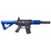 Golden Hawk M4 Rifle with Inbuilt Mock Silencer (Spring Powered - Blue)