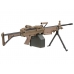 FN Herstal Minimi M249 MK1 with Sound Control Drum Magazine (Skeleton Stock - AK-249-MK1 - Tan)