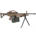 FN Herstal Minimi M249 MK1 with Sound Control Drum Magazine (Skeleton Stock - AK-249-MK1 - Tan)