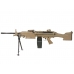 FN Herstal Minimi M249 MK2 with Sound Control Drum Magazine (Hard Stock - AK-249-MK2 - Tan)