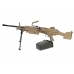 FN Herstal Minimi M249 MK2 with Sound Control Drum Magazine (Hard Stock - AK-249-MK2 - Tan)