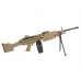 FN Herstal Minimi M249 MK2 with Sound Control Drum Magazine (Hard Stock - AK-249-MK2 - Tan)