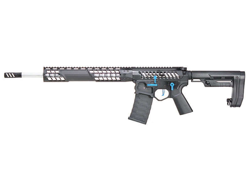 EMG F1 Firearms BDR-15 3G BR2 AR15 AEG Rifle (Black with Blue - BDR-BBL-2) EMG F1 Firearms BDR-15 3G BR2 AR15 AEG Rifle (Black with Blue - BDR-BBL-2)