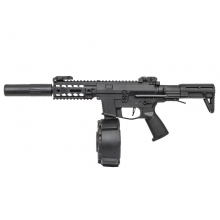 Classic Army PX9 X9 AEG SMG (With Drum Magazine and Silencer - ENF010P-1)