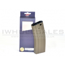 A&K M4 Magazine (Metal - 350 Rounds - Black - A002-TAN)