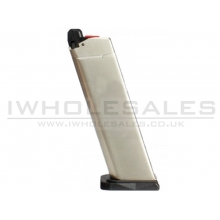 Armorer Works Custom Hex-Cut Gas Magazine (AW-VXMG02 - 25 Rounds -  Silver)