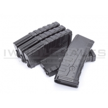 Command Arms by CAA Mid-Cap Magazine for M4/M16 AEG (140 Rounds – Pack of 5 – Black - CAD-MAG-59-V)