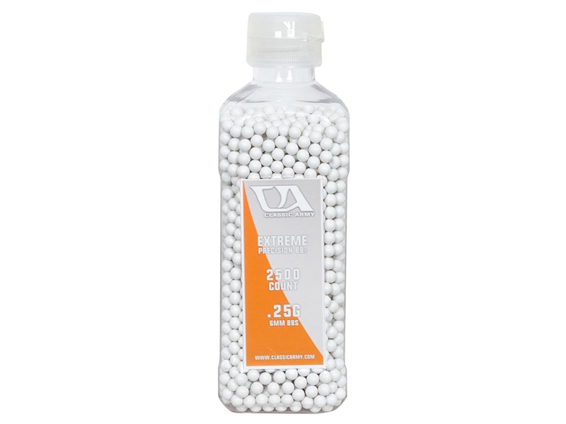 Classic Army 0.25g BB's (Bottle - 2500 Rounds - P524P) Classic Army 0.25g BB's (Bottle - 2500 Rounds - P524P)