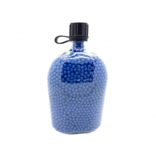 Big Foot Diamond Precision 0.12g - 5000 BB Pellets (Canteen Clear Bottle - 5000 Rounds - Blue)