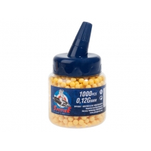 Spitfire 0.12g BB Pellets (Bottle - 1000 Rounds - Yellow)
