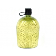 Big Foot Diamond Precision 0.20G Green Tracer BB Pellets (5000 Rounds - Water/BB Canteen Bottle - Tan/Yellow)