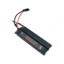 WE Battery 3000mAh Lipo 7.4V 25C Nun-Chuck Cont. (3+3)